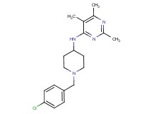 N-[1-(4-chlorobenzyl)piperidin-4-yl]-2,5,6-trimethylpyrimidin-4-amine