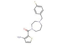 (2-{[4-(4-fluorobenzyl)-1,4-diazepan-1-yl]carbonyl}-3-thienyl)amine hydrochloride