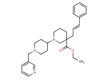 ethyl 3-[(2E)-3-phenyl-2-propen-1-yl]-1'-(3-pyridinylmethyl)-1,4'-bipiperidine-3-carboxylate