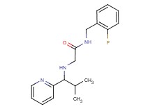 N-(2-fluorobenzyl)-2-[(2-methyl-1-pyridin-2-ylpropyl)amino]acetamide