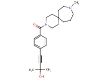 2-methyl-4-{4-[(9-methyl-3,9-diazaspiro[5.6]dodec-3-yl)carbonyl]phenyl}but-3-yn-2-ol