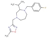 1-(4-fluorobenzyl)-2-isopropyl-4-[(5-methyl-1,2,4-oxadiazol-3-yl)methyl]-1,4-diazepane