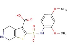 2-{[(2,4-dimethoxyphenyl)amino]sulfonyl}-4,5,6,7-tetrahydrothieno[2,3-c]pyridine-3-carboxylic acid