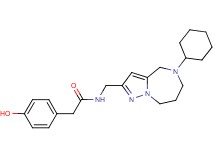 N-[(5-cyclohexyl-5,6,7,8-tetrahydro-4H-pyrazolo[1,5-a][1,4]diazepin-2-yl)methyl]-2-(4-hydroxyphenyl)acetamide
