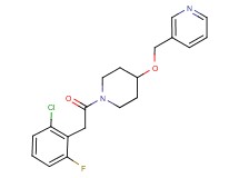 3-[({1-[(2-chloro-6-fluorophenyl)acetyl]-4-piperidinyl}oxy)methyl]pyridine
