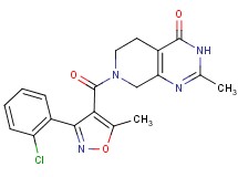 7-{[3-(2-chlorophenyl)-5-methylisoxazol-4-yl]carbonyl}-2-methyl-5,6,7,8-tetrahydropyrido[3,4-d]pyrimidin-4(3H)-one