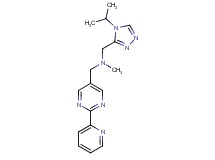 1-(4-isopropyl-4H-1,2,4-triazol-3-yl)-N-methyl-N-{[2-(2-pyridinyl)-5-pyrimidinyl]methyl}methanamine