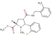 methyl (2S*,4S*,5R*)-5-(2-fluorophenyl)-1-methyl-4-{[(2-methylbenzyl)amino]carbonyl}-2-pyrrolidinecarboxylate