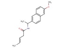 (3E)-N-[1-(6-methoxy-2-naphthyl)ethyl]pent-3-enamide