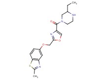 5-({4-[(3-ethylpiperazin-1-yl)carbonyl]-1,3-oxazol-2-yl}methoxy)-2-methyl-1,3-benzothiazole