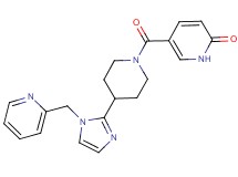 5-({4-[1-(2-pyridinylmethyl)-1H-imidazol-2-yl]-1-piperidinyl}carbonyl)-2(1H)-pyridinone