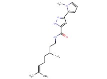 N-[(2E)-3,7-dimethyl-2,6-octadien-1-yl]-3-(1-methyl-1H-pyrrol-2-yl)-1H-pyrazole-5-carboxamide