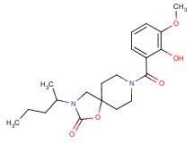 8-(2-hydroxy-3-methoxybenzoyl)-3-(1-methylbutyl)-1-oxa-3,8-diazaspiro[4.5]decan-2-one