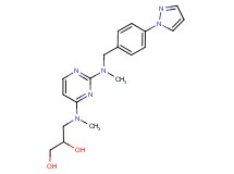 3-[methyl(2-{methyl[4-(1H-pyrazol-1-yl)benzyl]amino}-4-pyrimidinyl)amino]-1,2-propanediol