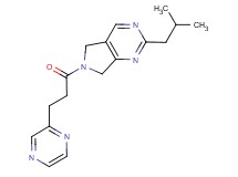 2-isobutyl-6-(3-pyrazin-2-ylpropanoyl)-6,7-dihydro-5H-pyrrolo[3,4-d]pyrimidine
