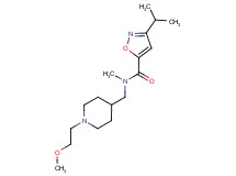 3-isopropyl-N-{[1-(2-methoxyethyl)-4-piperidinyl]methyl}-N-methyl-5-isoxazolecarboxamide