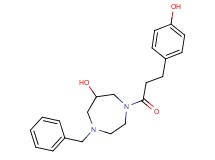 1-benzyl-4-[3-(4-hydroxyphenyl)propanoyl]-1,4-diazepan-6-ol