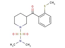 N,N-dimethyl-3-[2-(methylthio)benzoyl]-1-piperidinesulfonamide