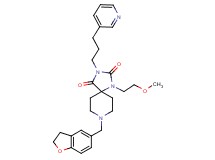 8-(2,3-dihydro-1-benzofuran-5-ylmethyl)-1-(2-methoxyethyl)-3-[3-(3-pyridinyl)propyl]-1,3,8-triazaspiro[4.5]decane-2,4-dione