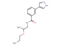 N-(2-propoxypropyl)-3-(1H-pyrazol-4-yl)benzamide
