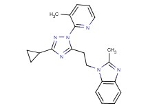1-{2-[3-cyclopropyl-1-(3-methylpyridin-2-yl)-1H-1,2,4-triazol-5-yl]ethyl}-2-methyl-1H-benzimidazole