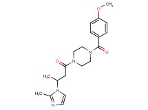 1-(4-methoxybenzoyl)-4-[3-(2-methyl-1H-imidazol-1-yl)butanoyl]piperazine