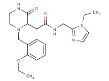 2-[1-(2-ethoxybenzyl)-3-oxo-2-piperazinyl]-N-[(1-ethyl-1H-imidazol-2-yl)methyl]acetamide
