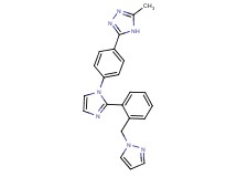 3-methyl-5-(4-{2-[2-(1H-pyrazol-1-ylmethyl)phenyl]-1H-imidazol-1-yl}phenyl)-4H-1,2,4-triazole