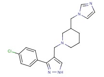 1-{[3-(4-chlorophenyl)-1H-pyrazol-4-yl]methyl}-3-(1H-imidazol-1-ylmethyl)piperidine