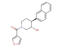 (3S*,4S*)-1-(3-furoyl)-4-(2-naphthyl)piperidin-3-ol