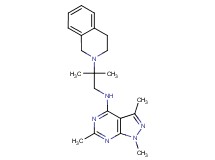 N-[2-(3,4-dihydro-2(1H)-isoquinolinyl)-2-methylpropyl]-1,3,6-trimethyl-1H-pyrazolo[3,4-d]pyrimidin-4-amine