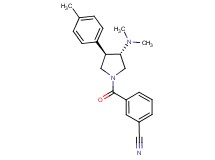 3-{[(3S*,4R*)-3-(dimethylamino)-4-(4-methylphenyl)-1-pyrrolidinyl]carbonyl}benzonitrile