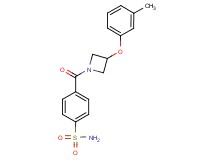 4-{[3-(3-methylphenoxy)azetidin-1-yl]carbonyl}benzenesulfonamide