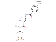(2S,4R)-N-(1,1-dioxidotetrahydro-2H-thiopyran-4-yl)-N-methyl-4-[(4-methylbenzoyl)amino]pyrrolidine-2-carboxamide