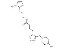 N-{2-[(1-methyl-1H-imidazol-2-yl)thio]ethyl}-4-{5-[(4-methyl-1-piperidinyl)methyl]-1H-tetrazol-1-yl}butanamide