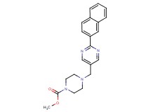 methyl 4-{[2-(2-naphthyl)pyrimidin-5-yl]methyl}piperazine-1-carboxylate