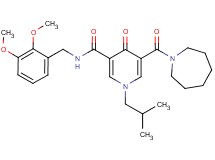 5-(1-azepanylcarbonyl)-N-(2,3-dimethoxybenzyl)-1-isobutyl-4-oxo-1,4-dihydro-3-pyridinecarboxamide