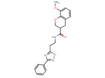 8-methoxy-N-[2-(3-phenyl-1,2,4-oxadiazol-5-yl)ethyl]-3-chromanecarboxamide