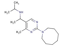 N-{1-[2-(1-azocanyl)-4-methyl-5-pyrimidinyl]ethyl}-2-propanamine