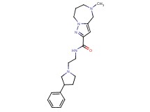5-methyl-N-[2-(3-phenylpyrrolidin-1-yl)ethyl]-5,6,7,8-tetrahydro-4H-pyrazolo[1,5-a][1,4]diazepine-2-carboxamide