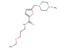 N-(3-ethoxypropyl)-5-[(4-methylpiperazin-1-yl)methyl]-2-furamide