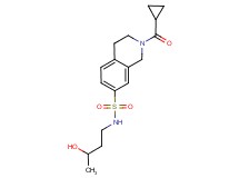 2-(cyclopropylcarbonyl)-N-(3-hydroxybutyl)-1,2,3,4-tetrahydroisoquinoline-7-sulfonamide