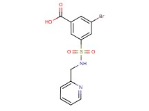 3-bromo-5-{[(pyridin-2-ylmethyl)amino]sulfonyl}benzoic acid