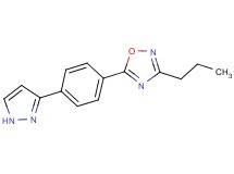 3-propyl-5-[4-(1H-pyrazol-3-yl)phenyl]-1,2,4-oxadiazole