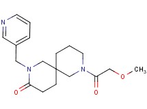 8-(methoxyacetyl)-2-(3-pyridinylmethyl)-2,8-diazaspiro[5.5]undecan-3-one