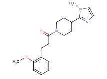 1-[3-(2-methoxyphenyl)propanoyl]-4-(1-methyl-1H-imidazol-2-yl)piperidine