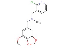 1-(2-chloropyridin-3-yl)-N-[(7-methoxy-1,3-benzodioxol-5-yl)methyl]-N-methylmethanamine