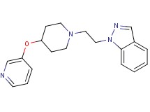 1-{2-[4-(3-pyridinyloxy)-1-piperidinyl]ethyl}-1H-indazole bis(trifluoroacetate)