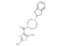 1-(2,3-dihydro-1H-inden-2-yl)-4-[(2,5-dimethyl-1,3-oxazol-4-yl)carbonyl]-1,4-diazepane