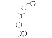 N-(1-benzyl-3-pyrrolidinyl)-3-[1-(2-fluorobenzyl)-4-piperidinyl]propanamide
